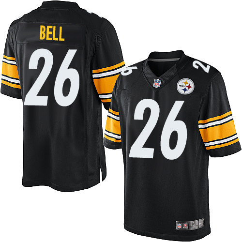 Men's Limited Le'Veon Bell Nike Jersey Black Home - #26 NFL Pittsburgh Steelers